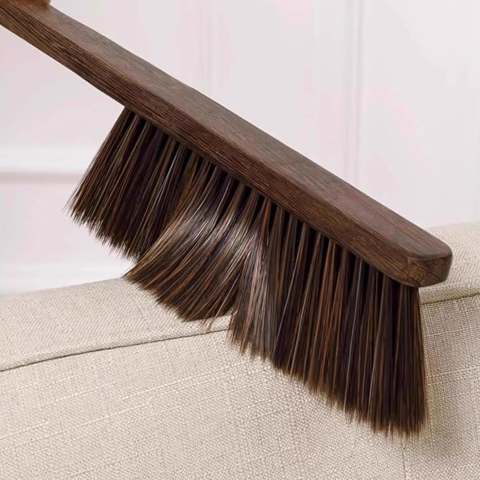 Wooden Hand Broom Brush Whisk Soft Bristle Cleaning Brush - Image 2