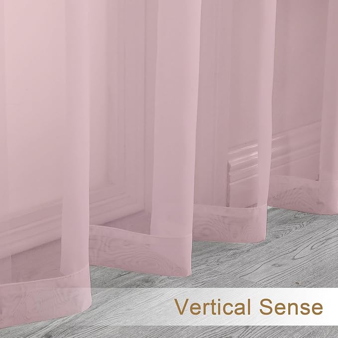 Chyhomenyc Sheer Valances for Windows, Small Window Curtains for Living Room - Image 7