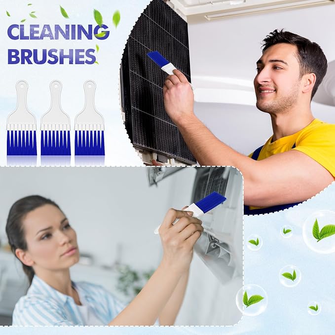 Boao 24 Packs Coil Brush Air Conditioner Condenser Refrigerator Cleaning HVAC - Image 3