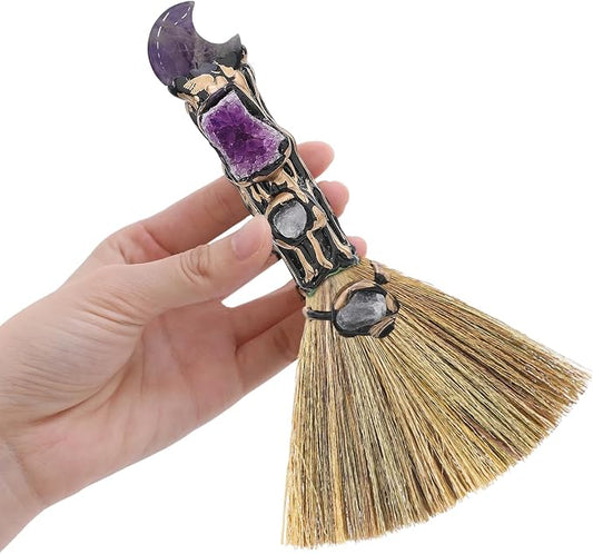 Crystal Witch Altar Broom by RENEMEGO