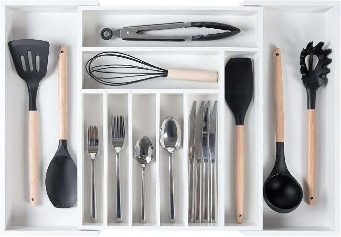 KitchenEdge Premium Silverware, Flatware and Utensil Organizer by KitchenEdge