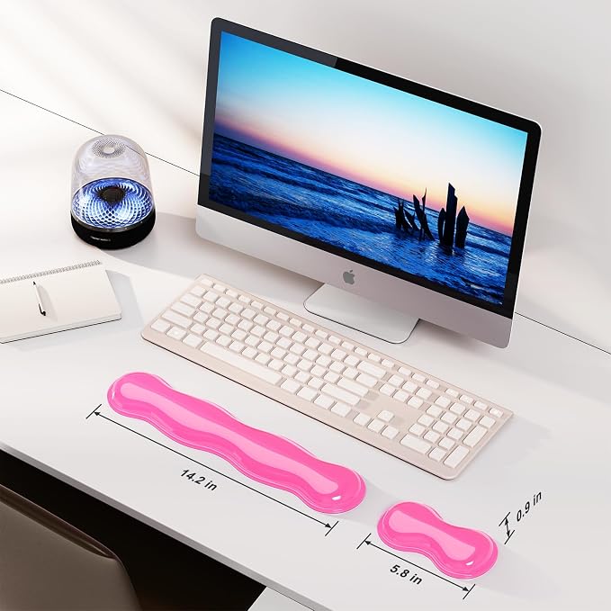 Gel Keyboard and Mouse Wrist Rest Set, Comfort Ergonomic Wrist Support - Image 6