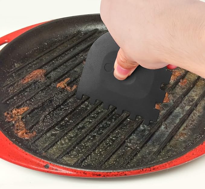 3 Set Plastic Grill Pan Scraper Tool - Image 3