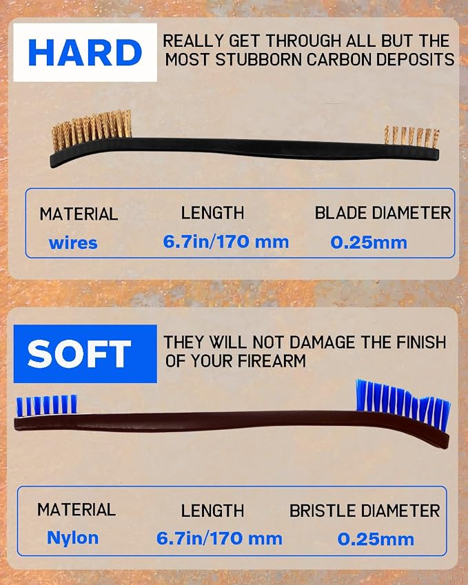 30 Pack Gun Cleaning Brushes Set Included:25 Nylon7-Inch Double-Ended Cleaning - Image 6