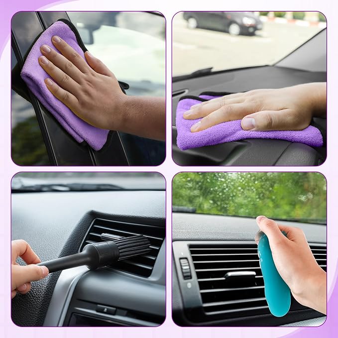 16 Pcs Windshield Cleaner Tool, Car Cleaning Kit - Image 7