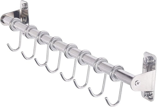 Dseap Kitchen Utensil Holder Hanger, Pot and Pan Rack Wall Mount, Kitchen Rail by Dseap