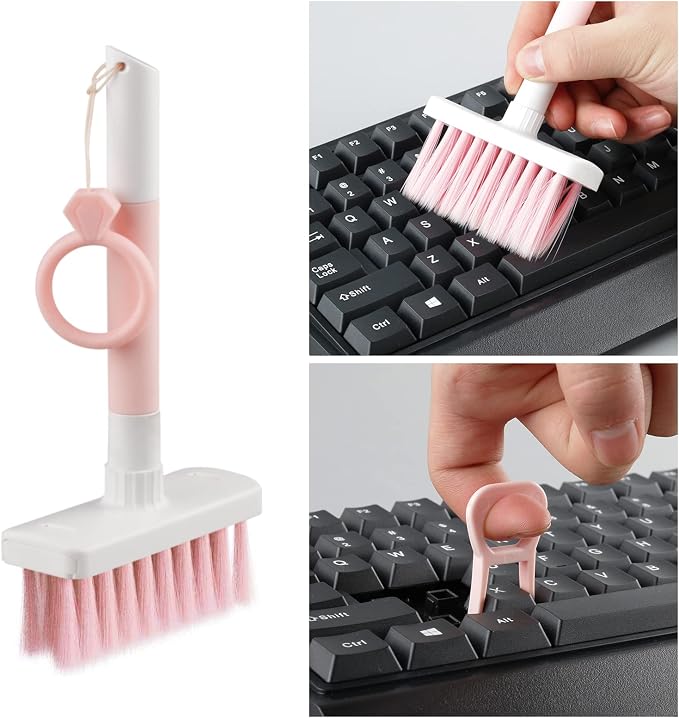 Soft Brush Keyboard Cleaner, Computer Cleaning Tool Kit, 7 in 1 Multipurpose - Image 2