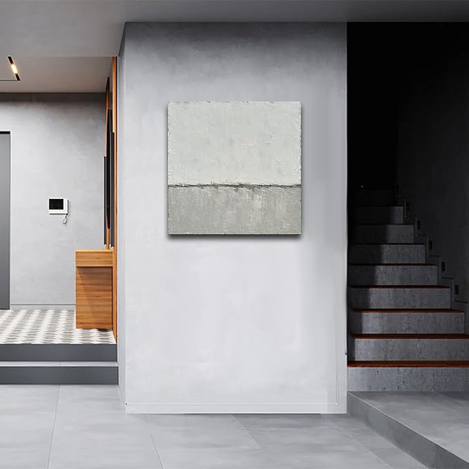 NANKAI art Hand-painted abstract canvas wall art featuring a minimalist design - Image 8