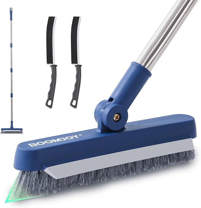 BOOMJOY Grout Brush with Long Handle, Grout Cleaner Brush by BOOMJOY