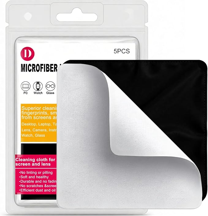 6 Pack Lens Cleaning Cloth |Glasses Cleaning Cloths | Eyeglass Lens Cleaner | by MUBUY