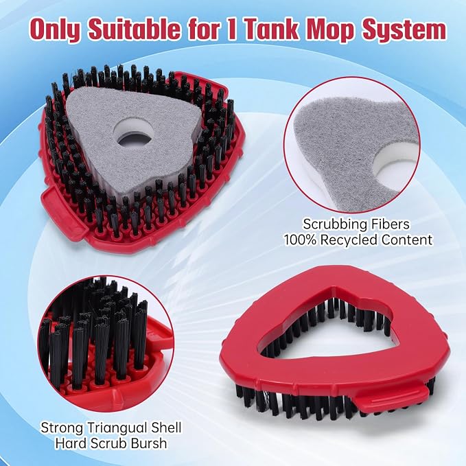 1 Pcs Spin Mop Replacements Scrub Brush and 1 Mop Base - Image 4