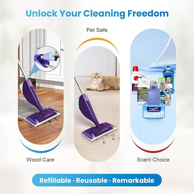 Refillable Bottle for Swiffer Wet Jet Mop - 500ml /17 FL OZ - Leak-Proof HDPE - Image 7