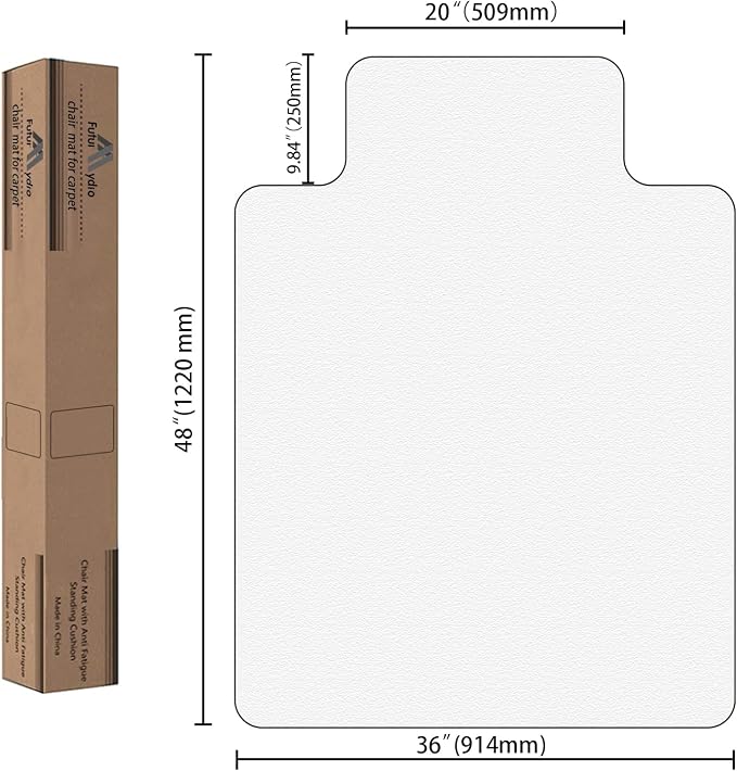 FuturHydro Office Chair Mat for Hardwood Floor, Plastic Rolling Chair Mats for - Image 6