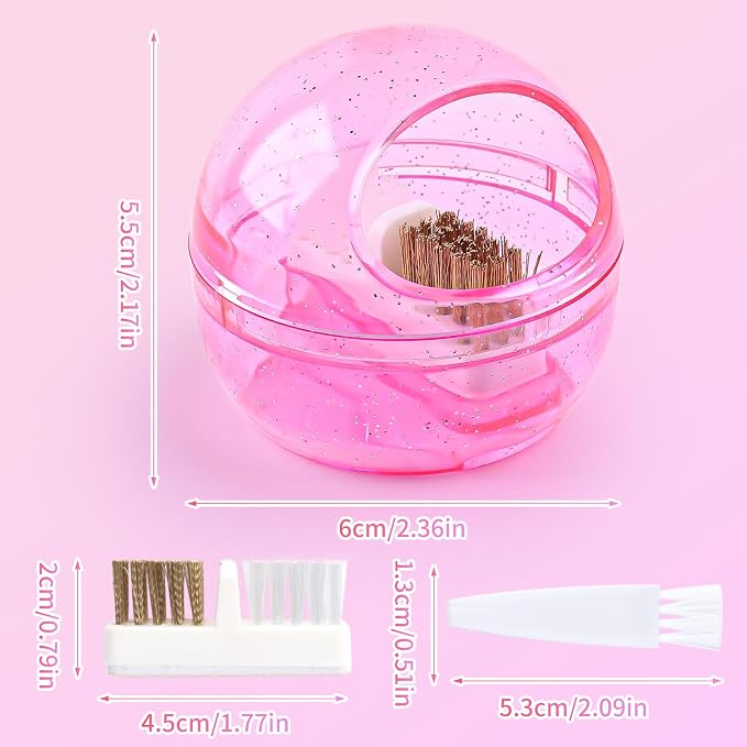 Nail Drill Bits Cleaner Brush Case Accessories, Nail Art Cleaner Tool Case - Image 7