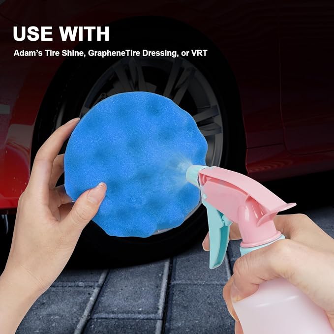 2 Pack Large Tire Shine Applicator Pad, Tire Hex Grip Applicator, Reusable Car - Image 4