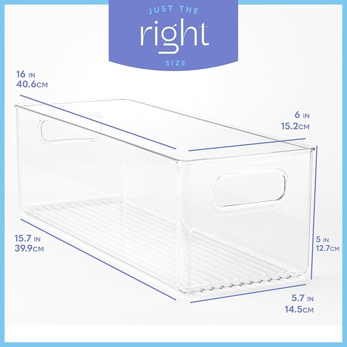 Plastic Food Storage Clear Container Bin - Image 3