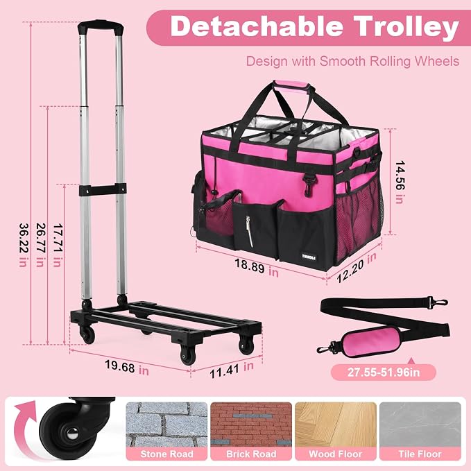 Extra-Large Rolling Cleaning Caddy - Image 2