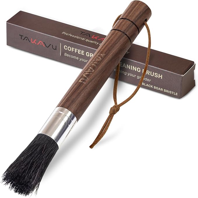Takavu Coffee Grinder Cleaning Brush, Barista Brush by TAKAVU