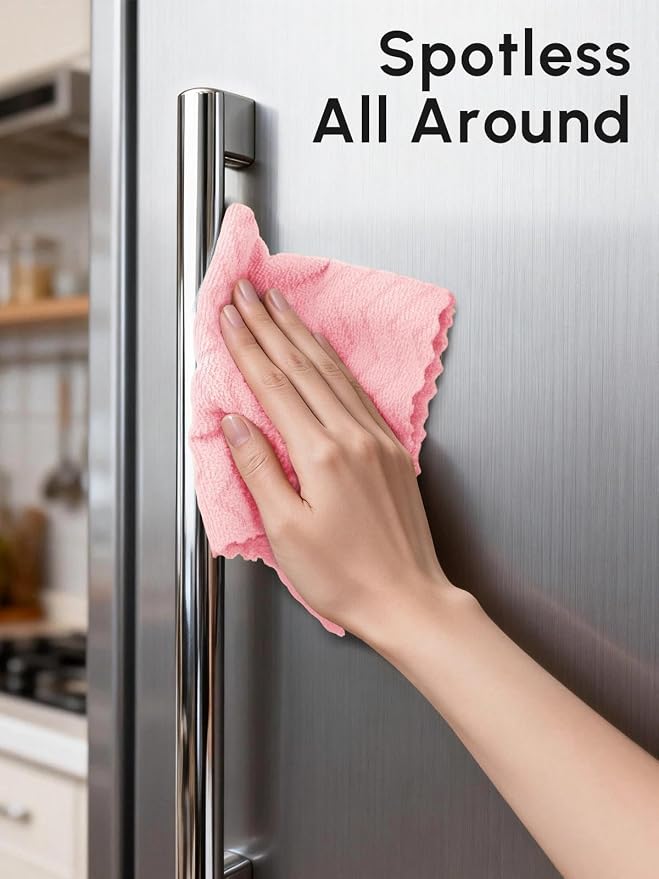 Microfiber Cleaning Cloths Roll, 75 Pack Tear Away Microfiber Towels Roll - Image 5
