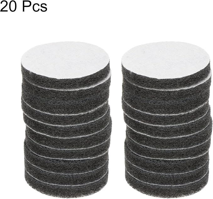 HARFINGTON 20pcs Scrubber Scouring Pads 800 Grits 3 Inch Drill Power Brush Hoop - Image 3