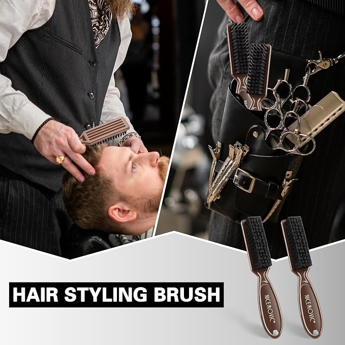 NICEMOVIC Barber Accessories: 10-Piece Mini Brush Set - Image 4