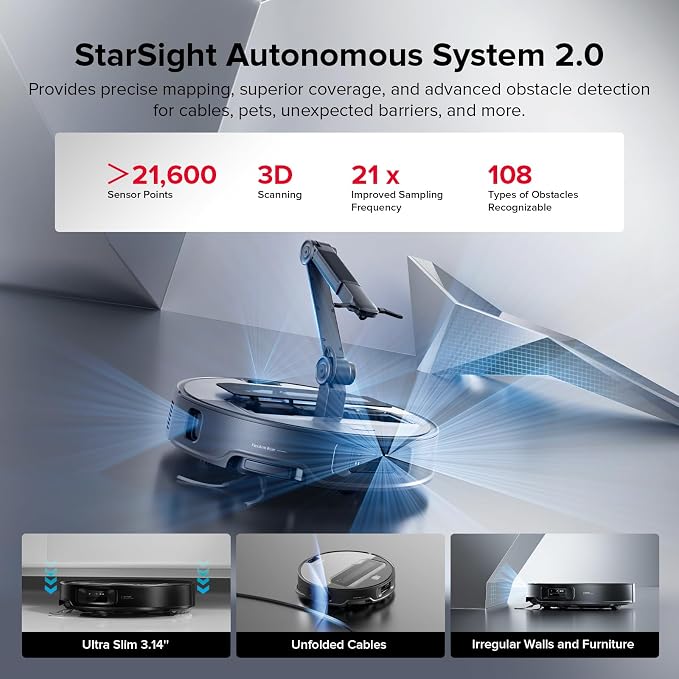 roborock Saros Z70 Robot Vacuum and Mop, OmniGrip Arm, AI-Powered, 000Pa Suction - Image 4