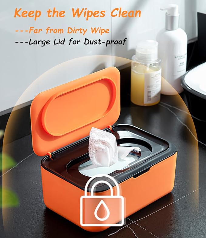 Wipes Dispenser, Wipe Holder for Baby & Adult, Seposeve Refillable Wipe - Image 2