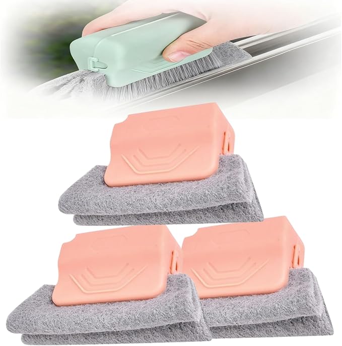 Magic Window Track Cleaner, Window Groove Cleaning Brush Hand-held Magic by Morekfly