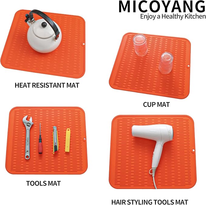 Silicone Dish Drying Mat for Multiple Usage, Easy clean, Eco-friendly, - Image 4