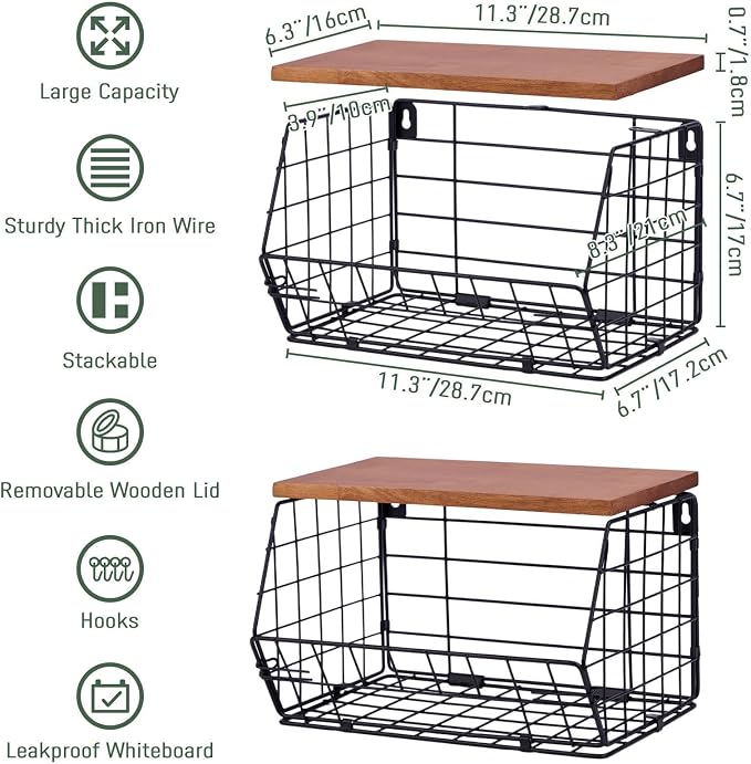 2 Pack XL Trash Bag Holder, Stackable Garbage Bag Dispenser - Image 2