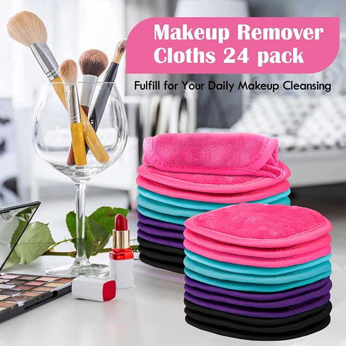 Orighty Makeup Remover Cloths 24 Pack, Makeup Removal Face Cleaning Cloth - Image 7
