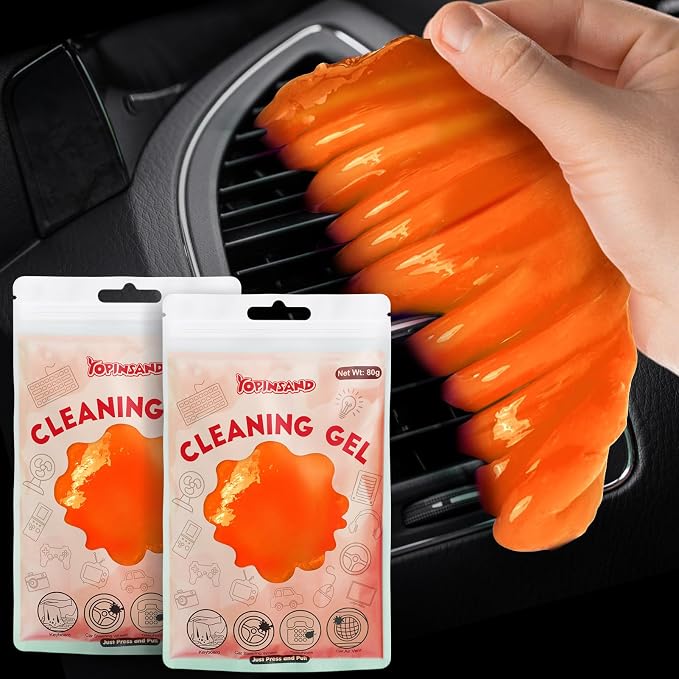 Car Cleaning Gel, 2 Pack Car Cleaning Putty, Universal Auto Deatiling Tools by YOPINSAND