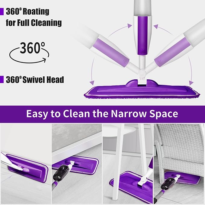 Mops for Floor Cleaning Wet Spray Mop - Image 4