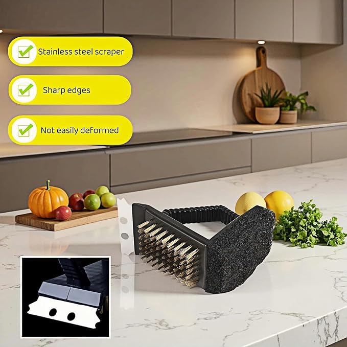 3-in-1 Heavy Duty Grill Brush - Image 4