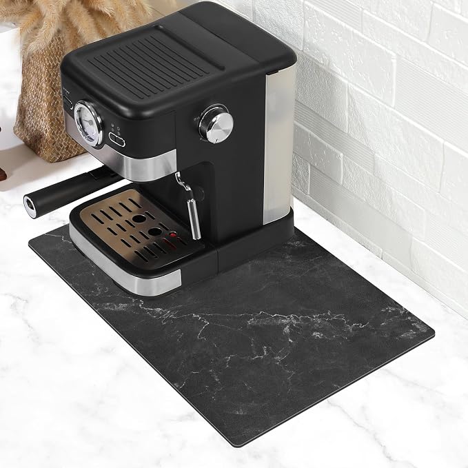 SUEH DESIGN Coffee Mat, Absorbent Dish Drying Mat 19.6 x 11.8 in Quick Dry - Image 7