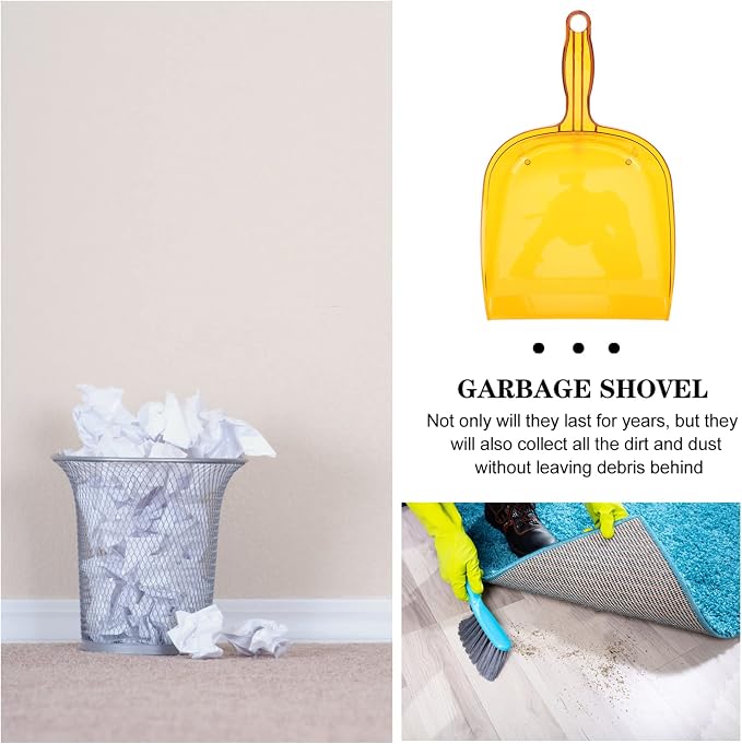 Handheld Garbage Dustpan Handle Heavy-Duty Plastic Cleaning Tool - Image 5