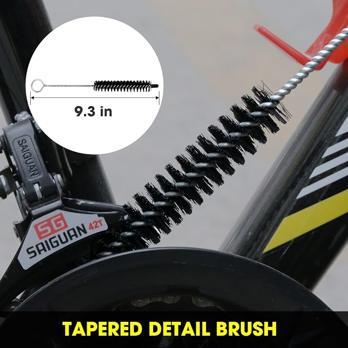 7pcs Bicycle Bike Cleaning Tools Set, Bike Clean Brush Kit Suitable - Image 7