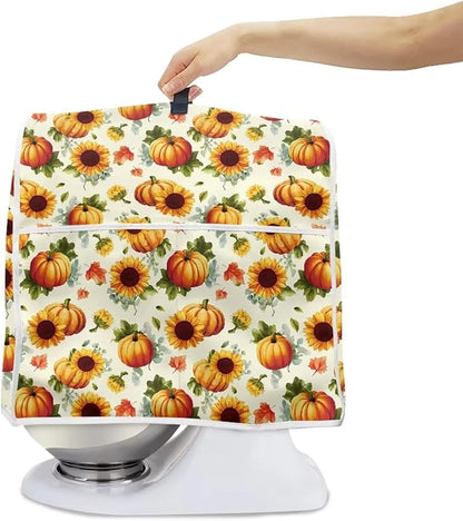 Sunflower Mixer Cover for Kitchen Aid 6-8 Qt Mixer Small Appliance Dust Covers Universal for Air Fryers, Coffee Makers, Fall Decoration for Home Gift for Friends
