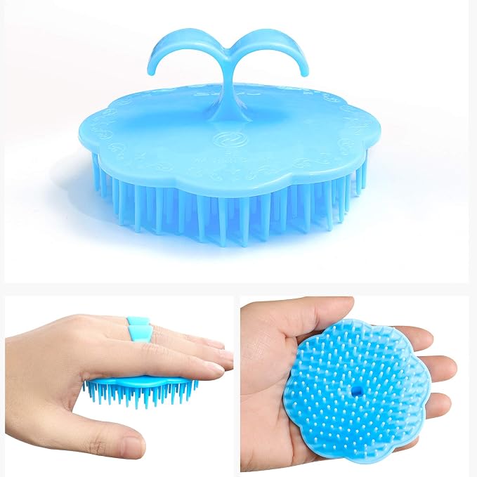 2Pack Hair Scalp Exfoliator Brush Dandruff Cleaning Brush, Flexible Scalp - Image 4