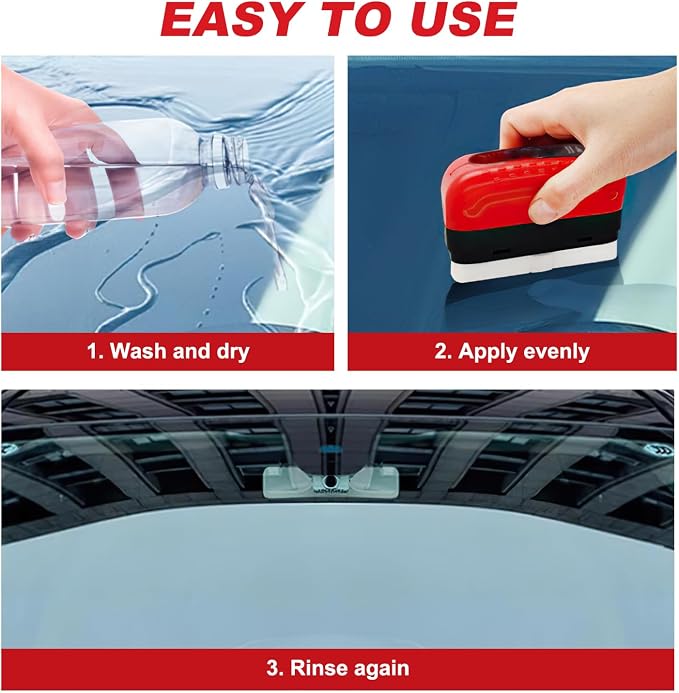 Kubot Automotive Oil Film Cleaning Brush New Glass Coating - Image 5