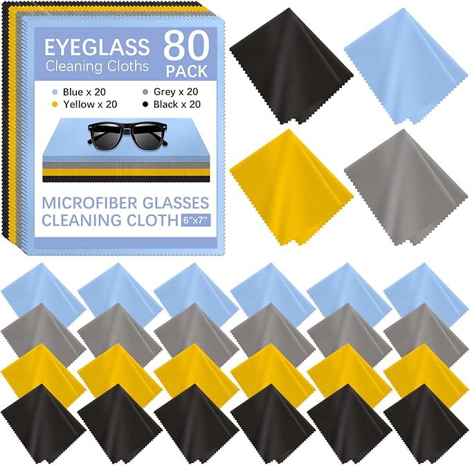 80 Pack Microfiber Cleaning Cloth by lipetol