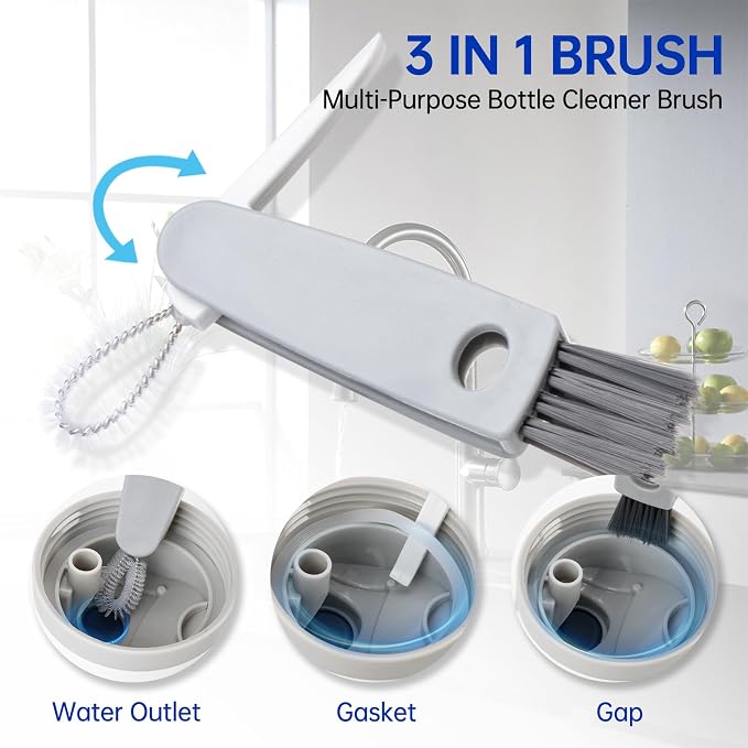 3 Pack Water Bottle Cleaner Brush Set - Image 3
