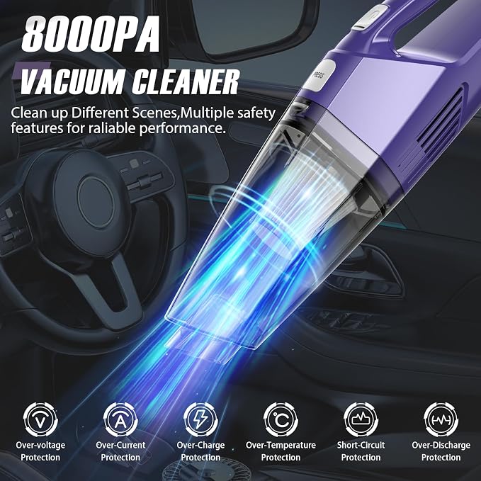 Handheld Vacuum Cordless – Car Vac Portable - Image 3