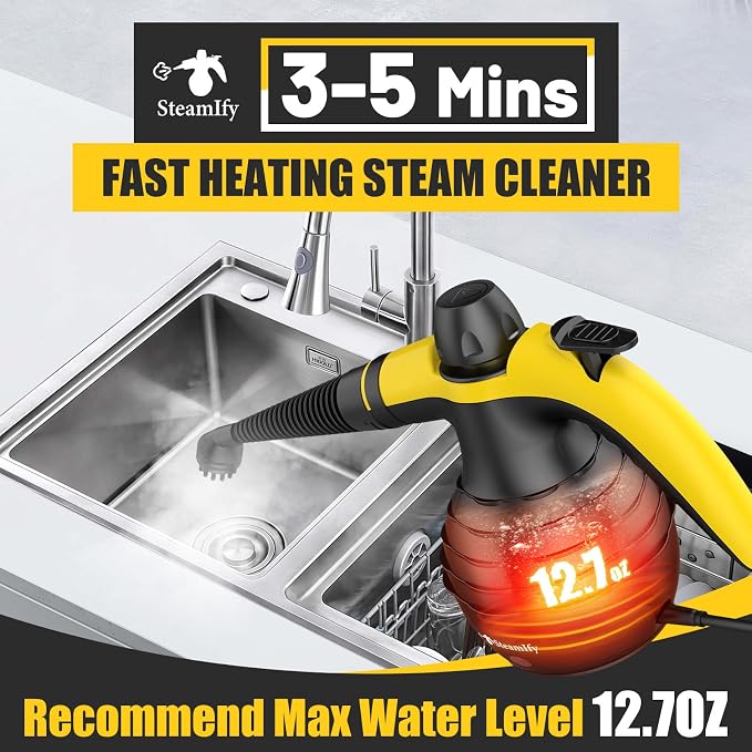 Pressurized Deep Cleaning Steam Cleaner, Powerful Handheld Steam Cleaner - Image 4