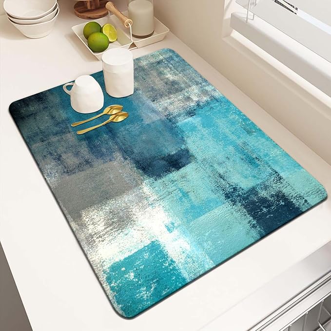 MCALK Turquoise Dish Drying Mat by MCALK