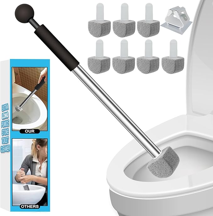 Pumice Stone Toilet Bowl Cleaner Toilet Deep Cleaning, Bathroom Cleaner Brush by YINGMORE