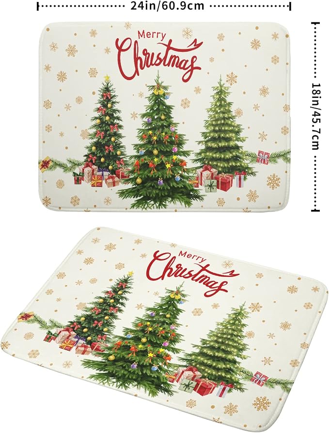 Christmas Tree Dish Drying Mat 18x24 - Image 2