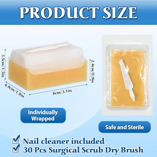 30 Pcs Surgical Hand Scrub Brush - Image 5