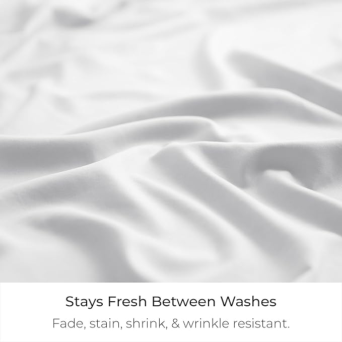 Mellanni Bed Skirt Cal King Size- Bed Skirting - 15-Inch Tailored Drop Pleated Dust Ruffle - Hotel Luxury Bedding - Wrinkle, Fade, Stain Resistant - 1 Bedskirt (Cal King, White)