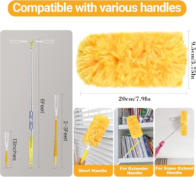 360° Heavy Duty Duster Refills for Swiffer Duster, Disposable Dusters for - Image 4